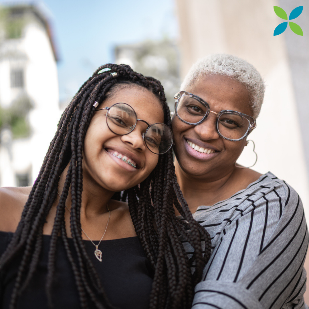 women smiling